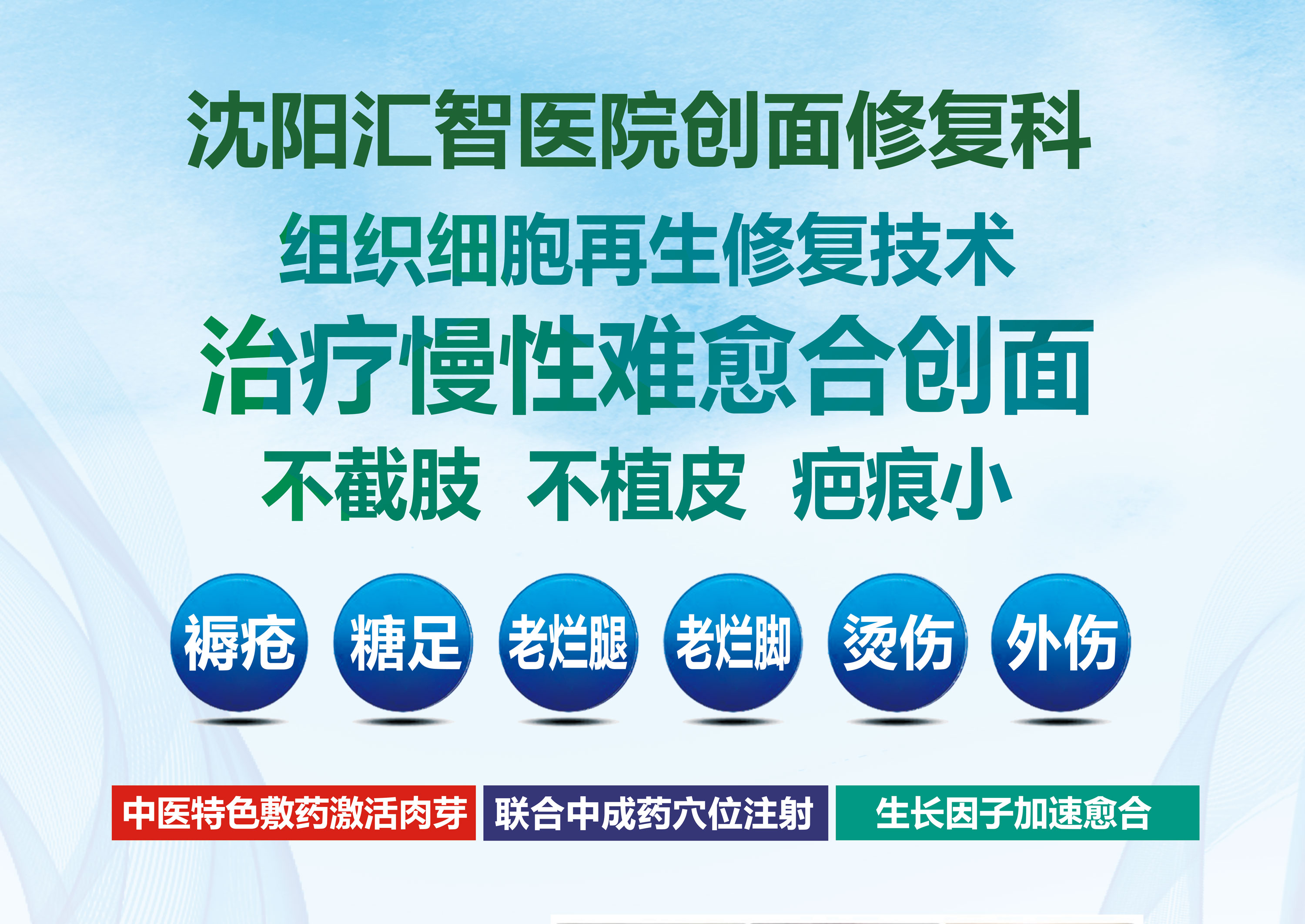 沈阳汇智医院创面修复科，让患者有“创”不再难“愈”